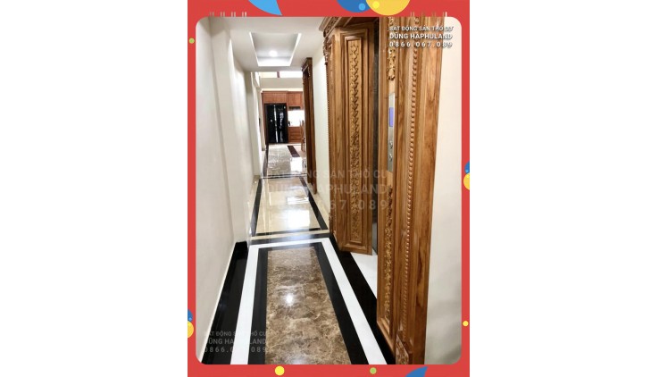 GV. CHDV 23P gần chợ Hạnh Thông Tây. TN 80 triệu/tháng. Nhà MỚI, 6T (có Hầm, Thang Máy).